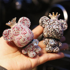 Cute Diamond Bear Auto Fragrance Perfume Clip - Polished 24/7