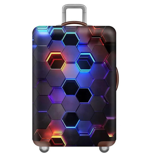 Designer Thick Elastic Luggage Cover 18-32 Inch Trolley Case Cover - Polished 24/7