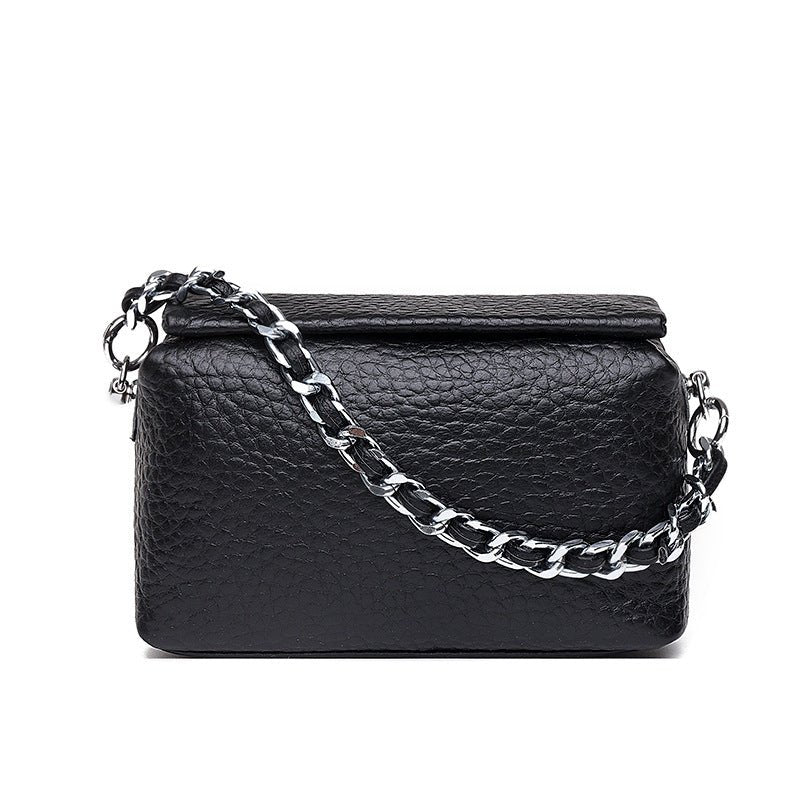 Genuine Leather Single Shoulder Crossbody Bag - Polished 24/7