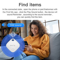 GPS Smart Air Tag Mini Smart Tracker Bluetooth Smart Tag Child Finder Pet Car Lost Tracker For Apple IOS System Find My APP - Polished 24/7