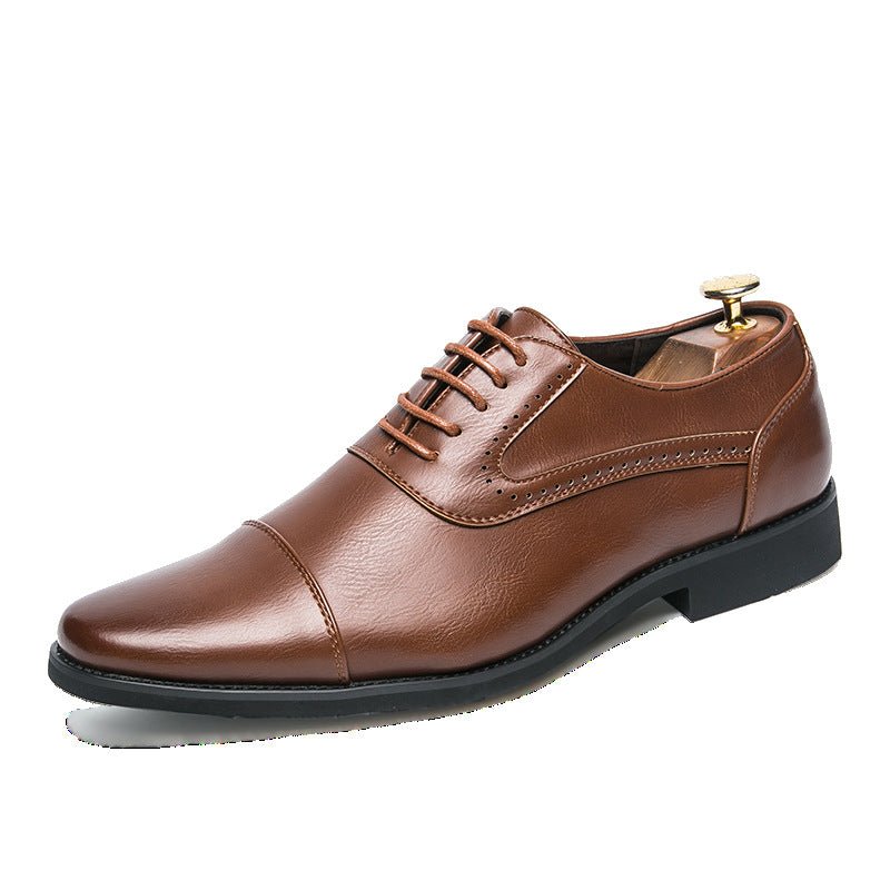 Korean Business Dress Retro Oxford Leather Shoes - Polished 24/7