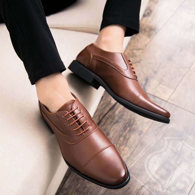 Korean Business Dress Retro Oxford Leather Shoes - Polished 24/7