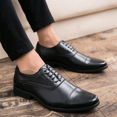 Korean Business Dress Retro Oxford Leather Shoes - Polished 24/7