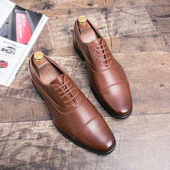 Korean Business Dress Retro Oxford Leather Shoes - Polished 24/7