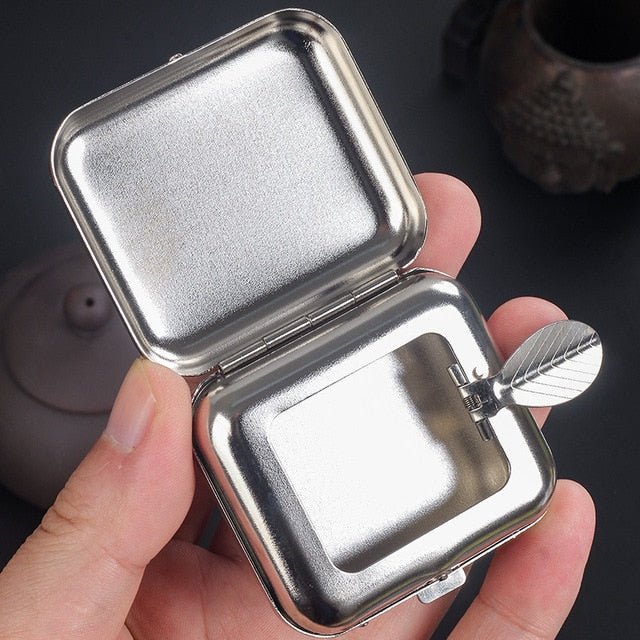 Mini Portable Pocket Ashtray with Cover Ashtray - Polished 24/7