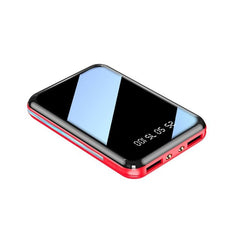 **Pre-Order. Will be shipped in November. Just in time fo the Holidays!**20000mAh Mini Power Bank Portable Charger Mirror Screen LED Light Digital Display Powerbank External Battery Pack Power Bank - Polished 24/7