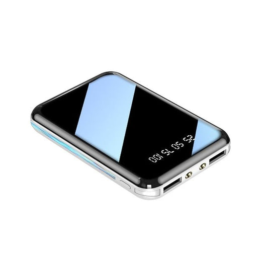 **Pre-Order. Will be shipped in November. Just in time fo the Holidays!**20000mAh Mini Power Bank Portable Charger Mirror Screen LED Light Digital Display Powerbank External Battery Pack Power Bank - Polished 24/7