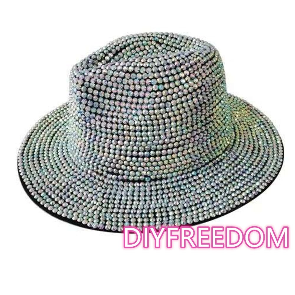 Rhinestone Fedora Jazz Hat - Polished 24/7