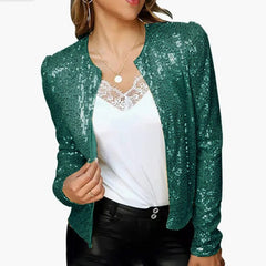 Sequin Casual Bomber Jackets Women - Polished 24/7