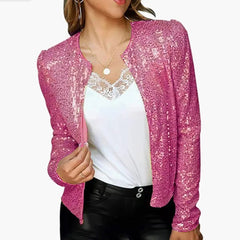 Sequin Casual Bomber Jackets Women - Polished 24/7