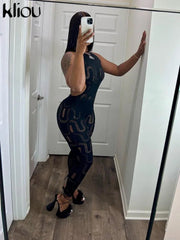 Sexy Hollow Out Half Backless Body-shaping One Piece Jumpsuit - Polished 24/7