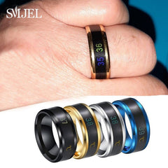 Smart Sensor Body Temperature Unisex Ring - Polished 24/7