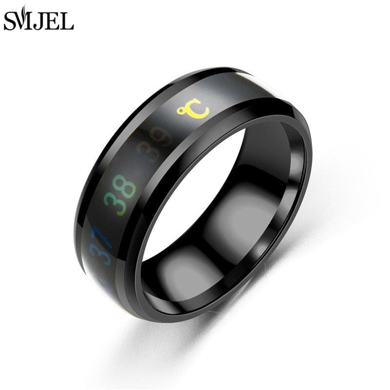 Smart Sensor Body Temperature Unisex Ring - Polished 24/7