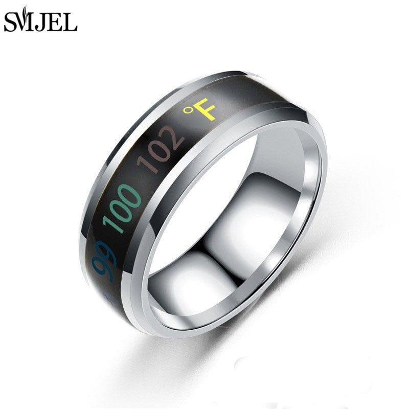 Smart Sensor Body Temperature Unisex Ring - Polished 24/7