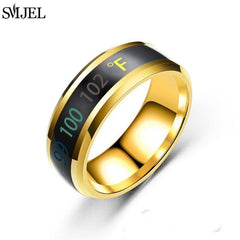 Smart Sensor Body Temperature Unisex Ring - Polished 24/7