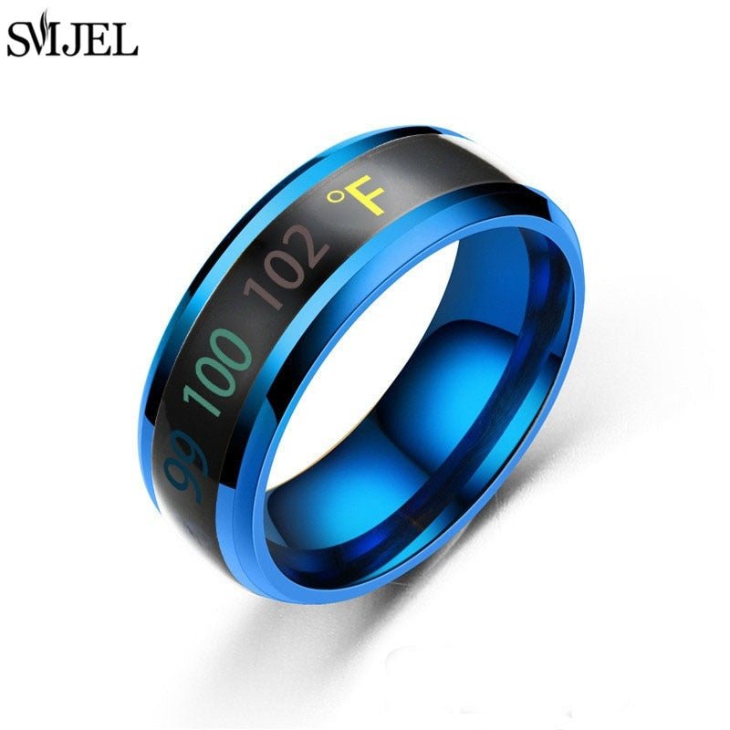 Smart Sensor Body Temperature Unisex Ring - Polished 24/7