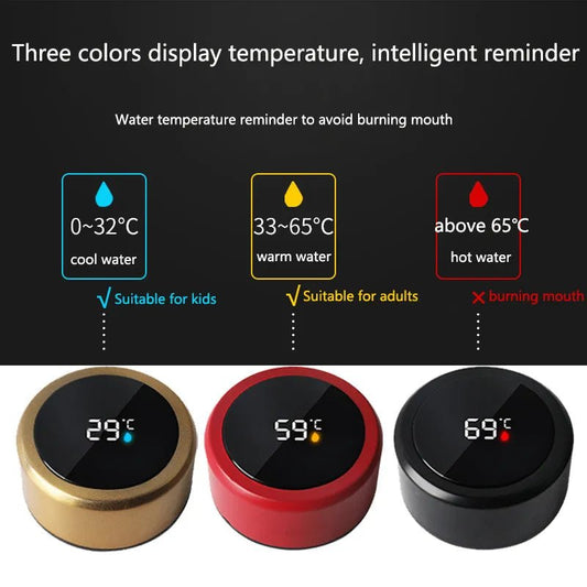 Smart Stainless Steel Digital Water Bottle (cold and heat) - Polished 24/7