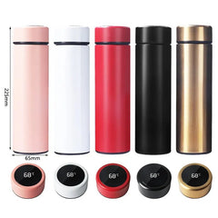 Smart Stainless Steel Digital Water Bottle (cold and heat) - Polished 24/7