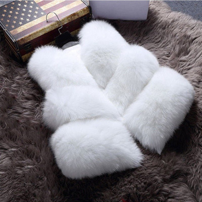 Thick Warm Faux Fox Fur Vest - Polished 24/7