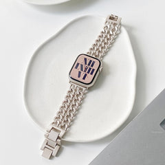 Women Star Light Series Strap For Apple Watch Band 8 7 6 3 5 se Luxury Stainless Steel Bracelet iWatch Ultra 49mm 45mm 42mm 44mm