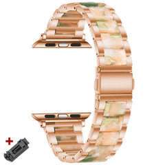 Women Wristband for Apple Watch Band 6 Se 5 4 40mm 44mm 8 7 41mm 45mm Steel+resin Bracelet for IWatch Ultra 49mm 38mm 42mm Strap