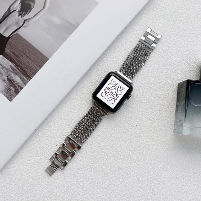 Women Star Light Series Strap For Apple Watch Band 8 7 6 3 5 se Luxury Stainless Steel Bracelet iWatch Ultra 49mm 45mm 42mm 44mm