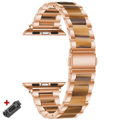 Women Wristband for Apple Watch Band 6 Se 5 4 40mm 44mm 8 7 41mm 45mm Steel+resin Bracelet for IWatch Ultra 49mm 38mm 42mm Strap